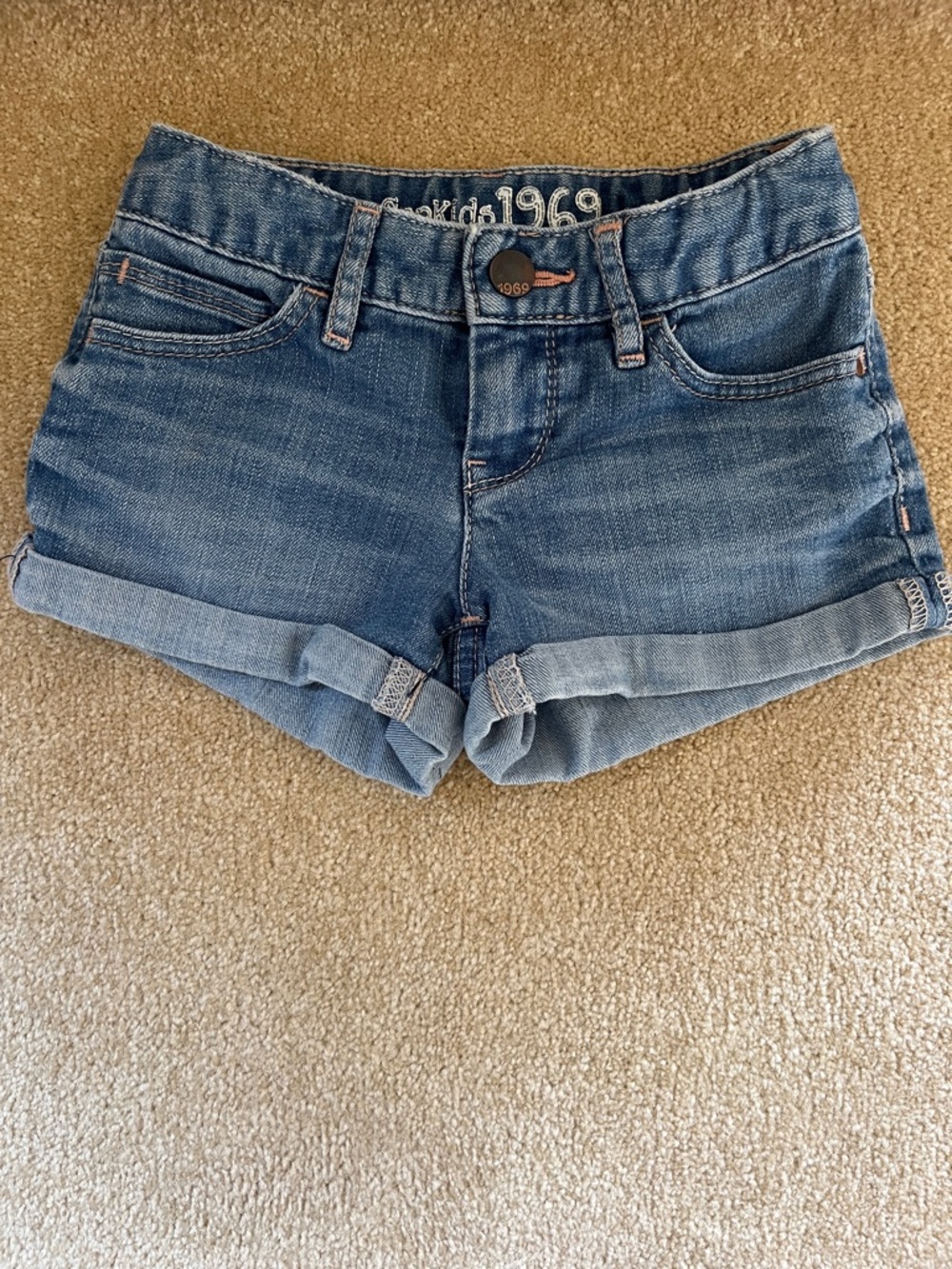 1969 by Gap Denim Roll-Cuff Kids Shortie